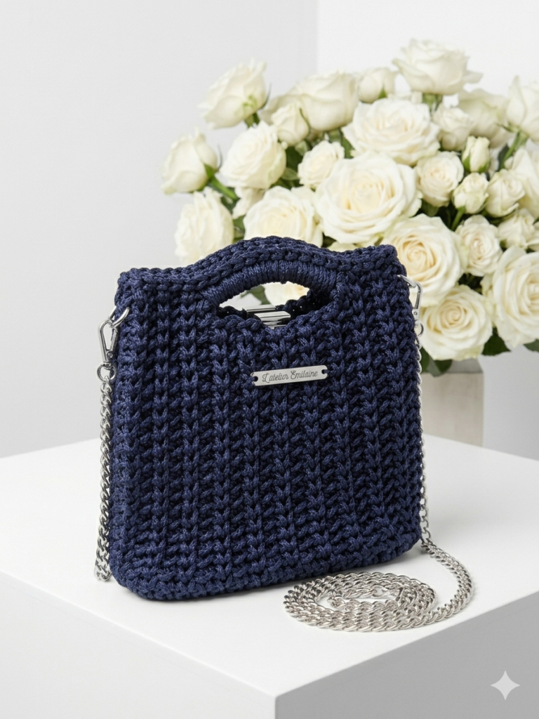 Sac à main - Mary - Bleu nuit