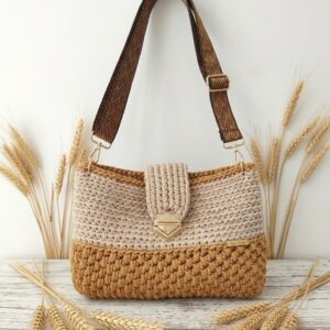 Sac à main - Epicéa - Beige et Ecru